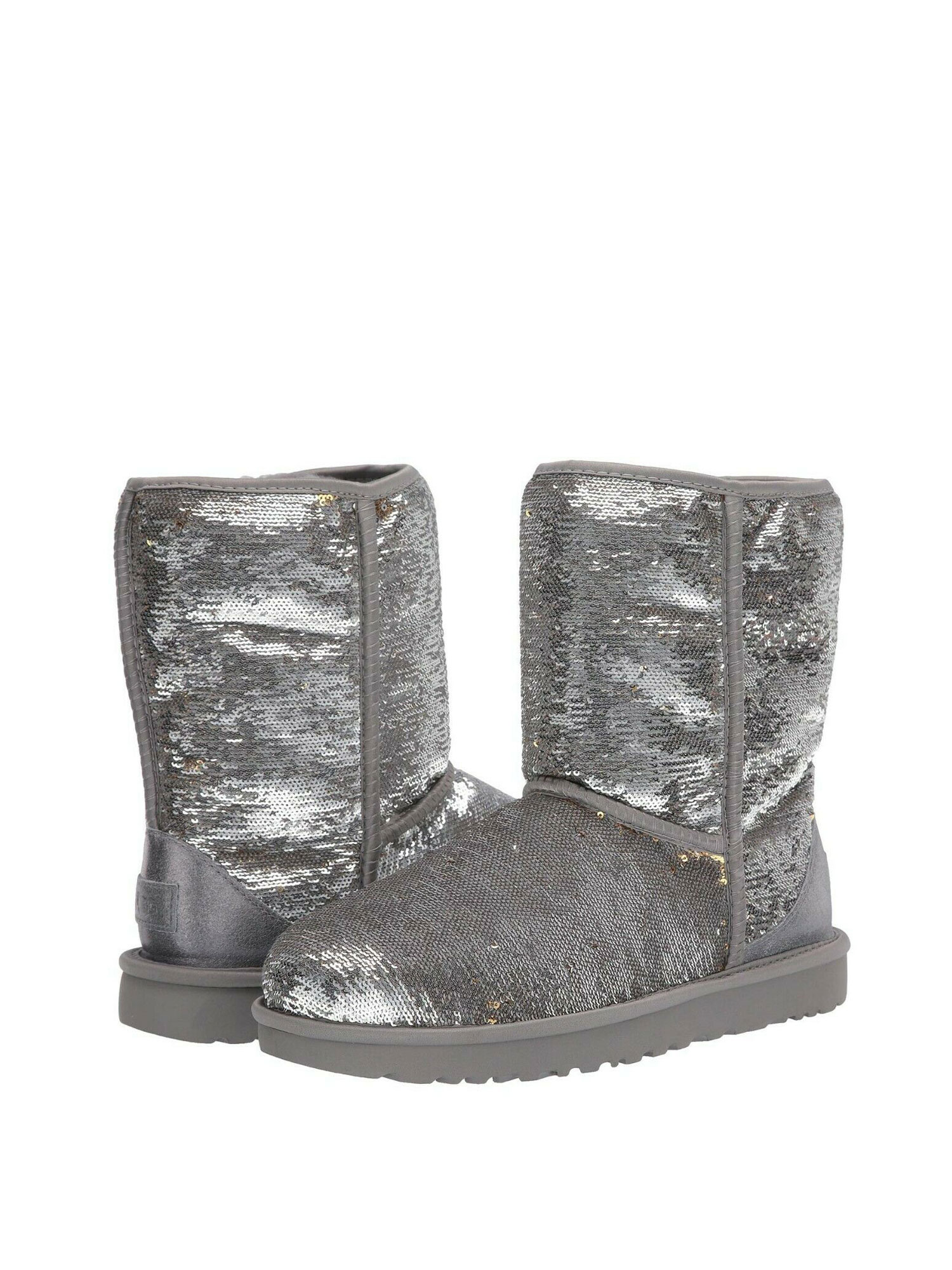 Cosmos Sequined Winter Boots Silver ...